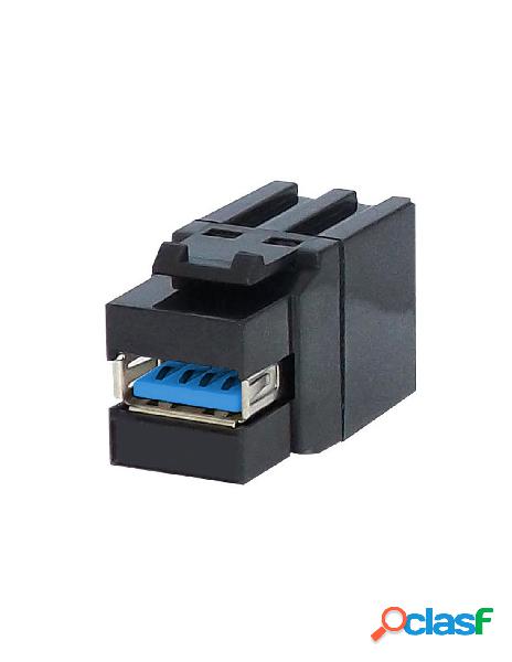 Oem - connettore keystone usb3.2 tipo a femmina/femmina 1,45