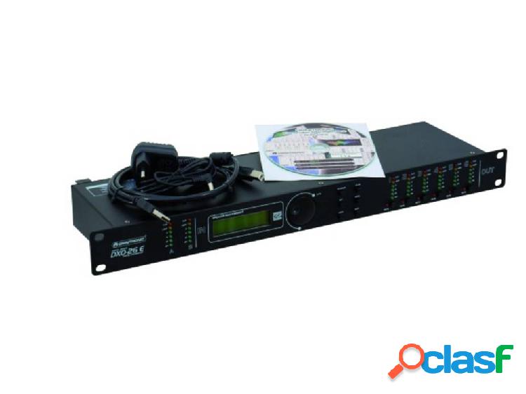 Omnitronic DXO-26E 6 canali Crossover per rack da 19 pollici