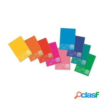 One color quaderno per scrivere 19 fogli multicolore a4
