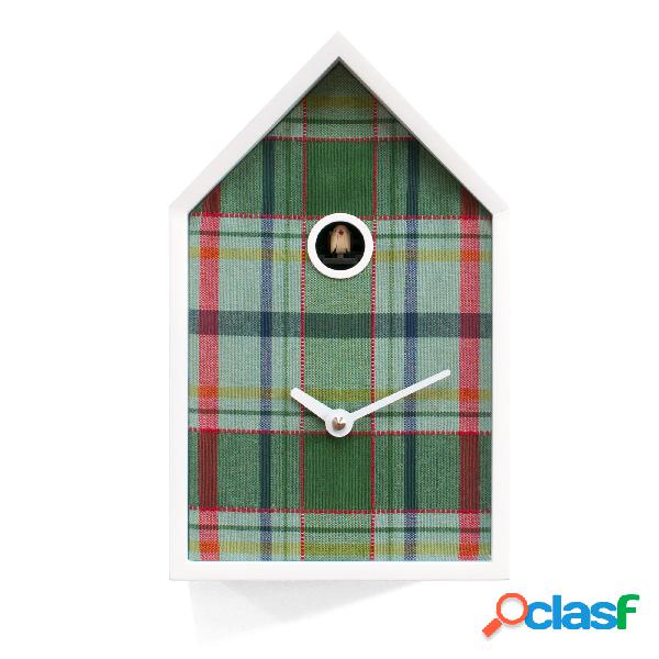 Orologio Cucu TARTAN 15x12xh24 cm cassa in legno Bianca e