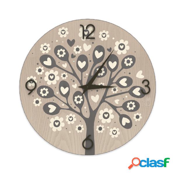 Orologio da parete LOVE TREE OF HEARTS 40x3xH40cm con