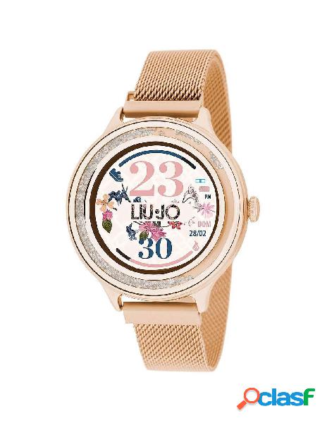 Orologio donna smartwatch LIU-JO SWLJ050 Crystal Rose Silver