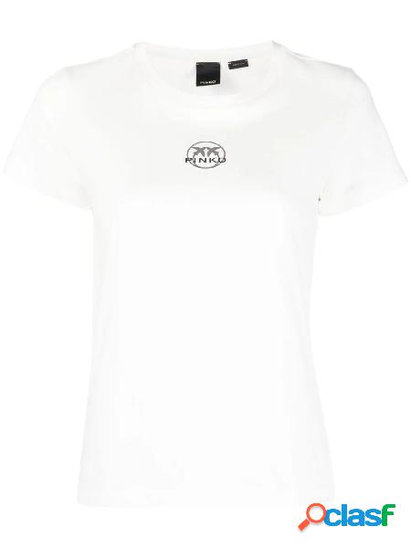 PINKO T-shirt a manica corta in cotone Bianco