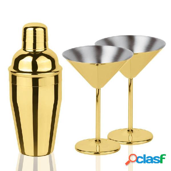 Paderno Martini Mixology Set 3 Pz in Acciaio Inox Color Oro