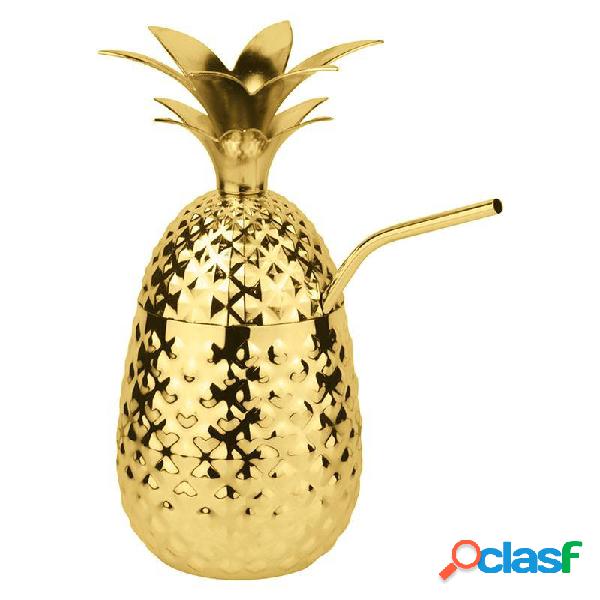 Paderno Pineapple Coppa 50 cl in Acciaio Inox Color Oro