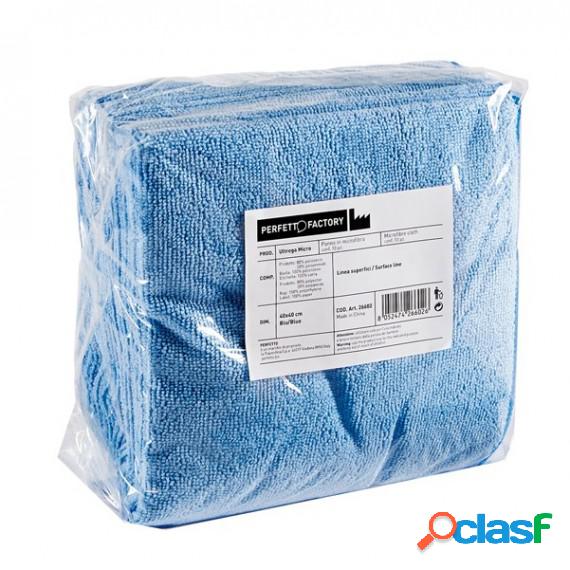 Panni microfibra Ultrega - 40 x 40 cm - azzurro - Perfetto -