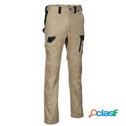 Pantalone Jember Super Strech - taglia 50 - corda-nero -