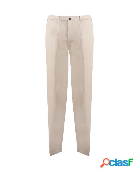 Pantaloni in twill di misto cotone