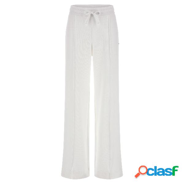 Pantaloni palazzo in felpa leggera con coulisse