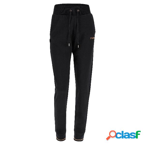 Pantaloni sportivi felpa elasticizzata coulisse dettagli