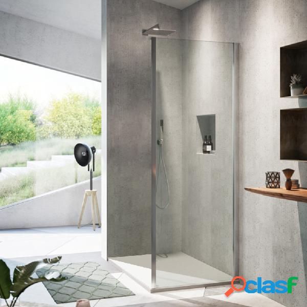 Parete fissa da 100 cm per box doccia Dioniso con porte