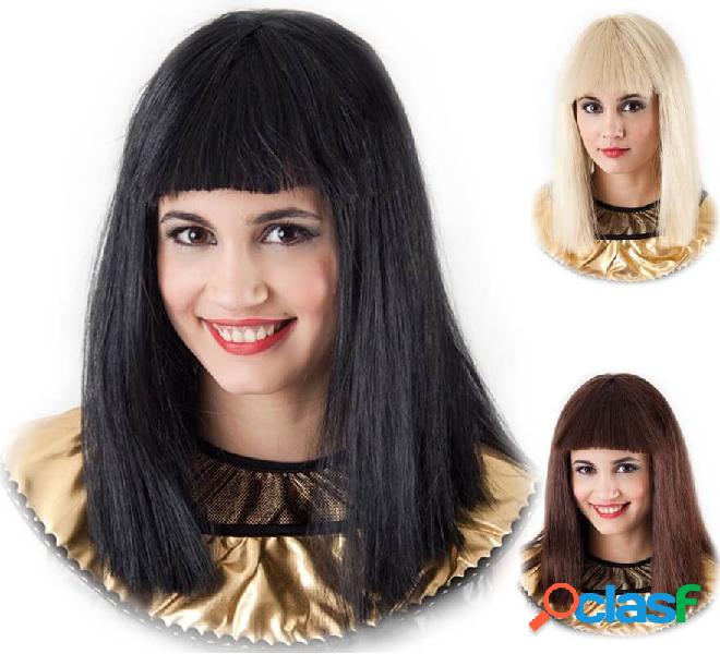 Parrucca di capelli cleopatra in vari colori