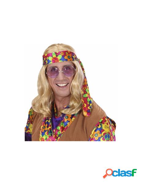 Parrucca hippie dude bionda - insacchetto