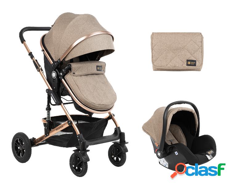 Passeggino 3 in 1 Amaia Beige
