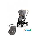 Passeggino Cybex Priam 4 Plus Chrome Brown Con Cloud Z