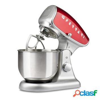 Pastaio deluxe con base 1200w rosso, argento