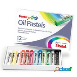 Pastelli a olio - lunghezza 60 mm - colori assortiti -
