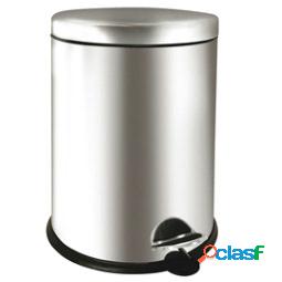 Pattumiera a pedale Bin Basic - 12 L - acciaio inox - Medial