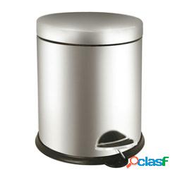 Pattumiera a pedale Bin Basic - 5 L - acciaio inox - Medial