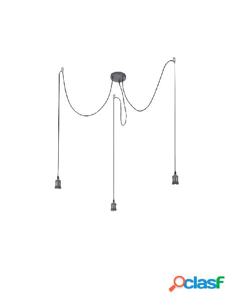 Paul neuhaus - lampada a sospensione metallo nero diy e27