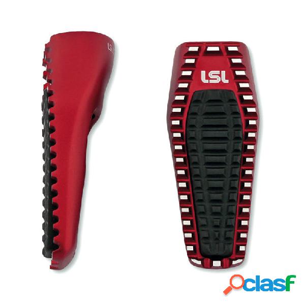 Pedalino poggiapiedi LSL Ergonia rosso candy coppia