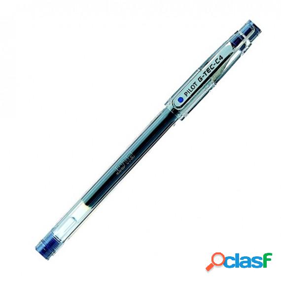 Penna a sfera Gel G Tec C4 - punta 0,4 mm - blu - Pilot
