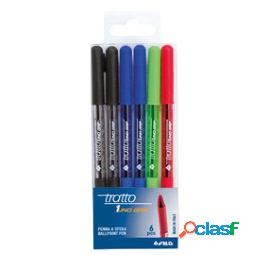 Penna a sfera con cappuccio Tratto1 Grip - punta 1,0mm -