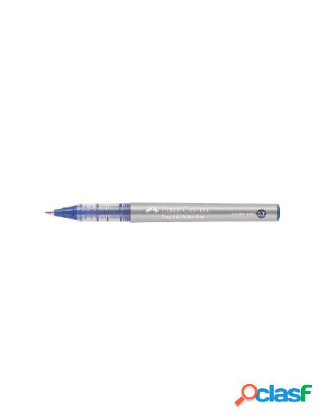 Penna roller free ink punta fine 0.7mm colore blu
