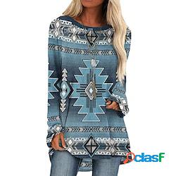 Per donna Abito casual Abito a T shirt Abito etnico Mini
