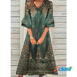 Per donna Abito casual Abito etnico Abito boho Vestito
