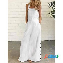 Per donna Abito casual Abito in cotone Vestito maxi Cotone