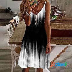 Per donna Abito casual Abito sottoveste Mini abito Nero