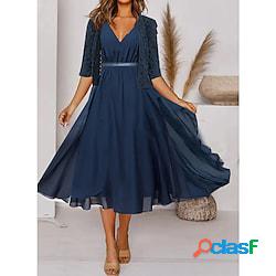 Per donna Set di vestiti Vestito due pezzi Vestito verde