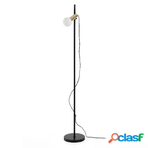Piantana moderna una luce base in metallo colore nero cm Ø