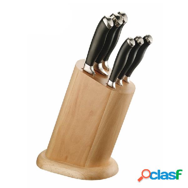 Pintinox Coltelli Professionali Ceppo Legno Con Set Da 6