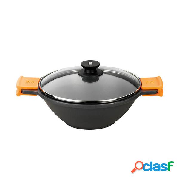 Pintinox Efficient Wok Con Coperchio 24cm Alluminio