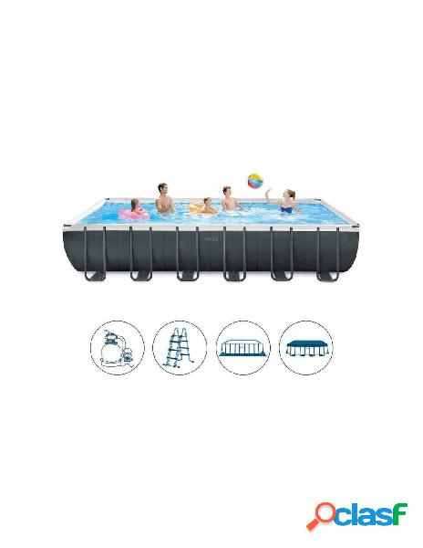 Piscina ultra xtr frame rettangolare 732x366x132 cm, pompa a