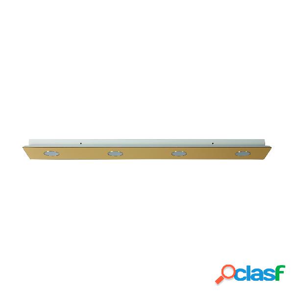 Plafoniera rettangolare 4 luci in acrilico DAMA 120x20xh6 cm