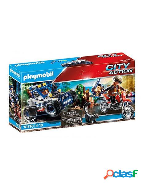 Playmobil - quad della polizia con ladro