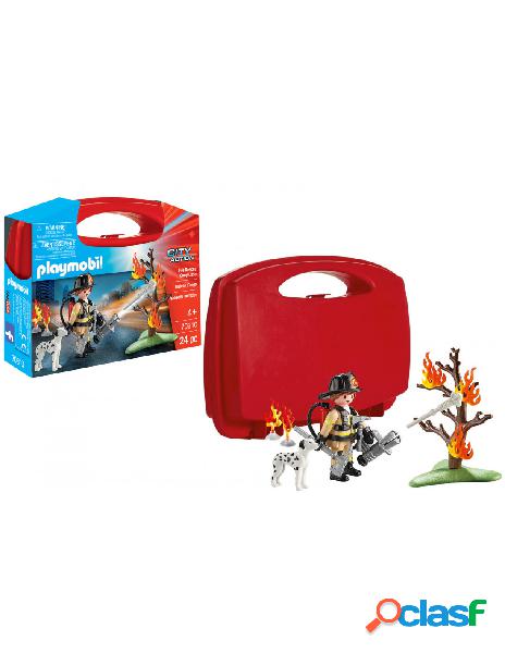 Playmobil - valigetta vigili del fuoco