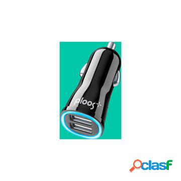 Ploos - dual usb car adapter 2a - universal caricabatterie