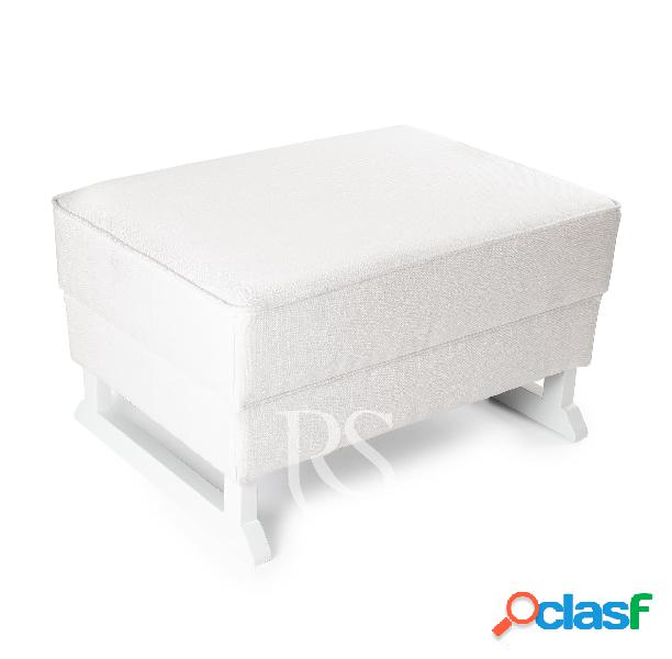 Poggiapiedi Rocking Seat Bliss Footstool Snow White/White