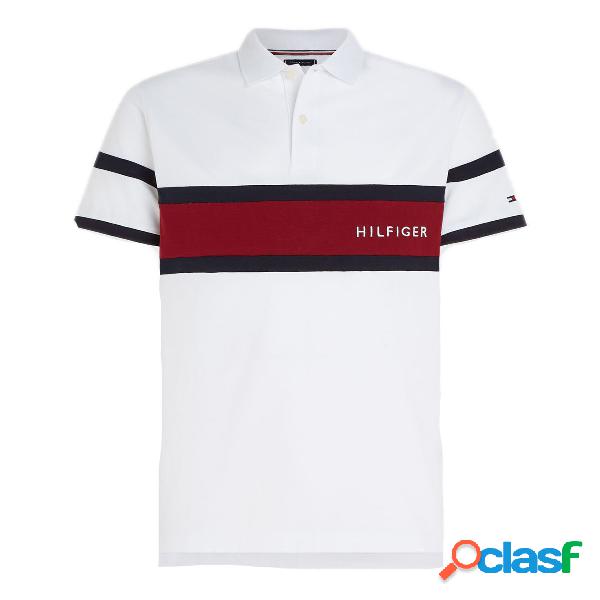 Polo Tommy Hilfiger Color Block (Colore: White, Taglia: L)