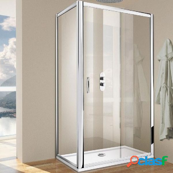 Porta doccia scorrevole per nicchia da 110 cm cristallo