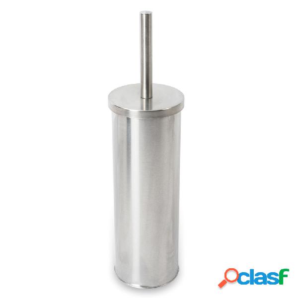 Porta scopino da terra in acciaio inox spazzolato linea