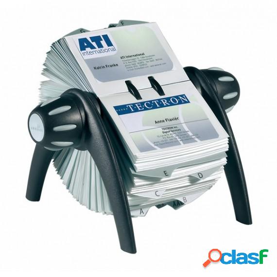 Portabiglietti da visita rotativo Visifix Flip - 200 buste -