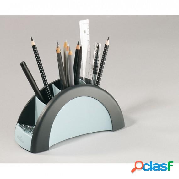Portapenne Vegas - 21x10x8 cm - 5 scomparti - nero - Durable