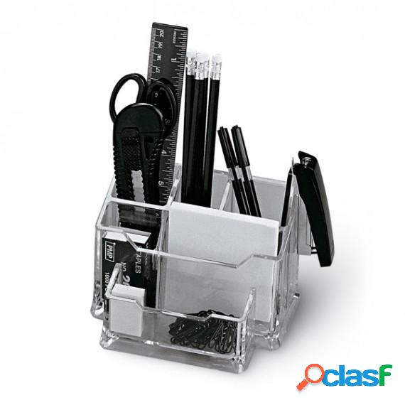 Portatutto da banco - plexiglass - 19x12x10 cm - accessori