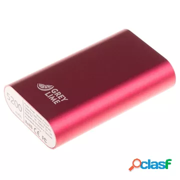 Power Bank GreyLime Power Tough - 5200mAh - Magenta