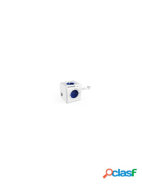 Powercube - powercube plug extended usb 1.5m blue